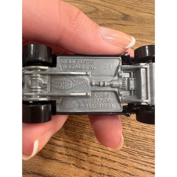 Hot Wheels 1955 Chevy Gasser Black Diecast Model Car Vintage 68 HW Garage Mattel - Picture 4 of 4